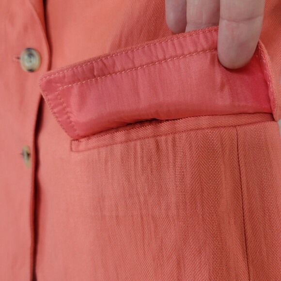 J Crew Schoolboy Structured Blazer Womens Size 2 Coral fully Lined Spring Preppy - Picture 7 of 16